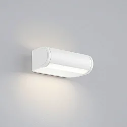 Væglampe LUZ drejelig, direkte / indirekte, med diffuser IP54, kaffebrun dæmpbar
