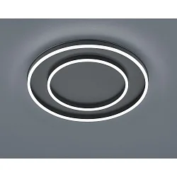 LED Ceiling luminaire SONA LED, 59,5cm, IP20, black matt