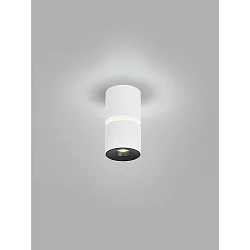 Loftlampe ROK 1-flamme, direkte / indirekte, fokuserbar IP20, hvid mat dæmpbar