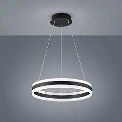 LED Pendant luminaire LIV 60 LED, IP20, black matt