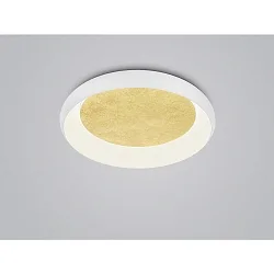 Væg- og Loftlampe TYRA LED IP20, guld, hvid dæmpbar
