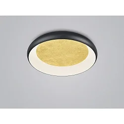 Væg- og Loftlampe TYRA LED IP20, guld, sort dæmpbar