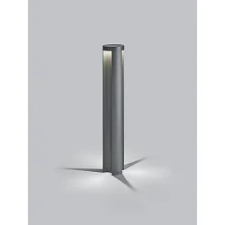 Pælelampe SKY 3-fold, direkte / indirekte, omskiftelig IP65, grafit 