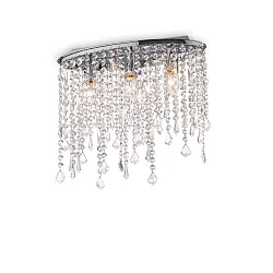 Loftlampe RAIN PL3, 3-flammer, E14, chrom