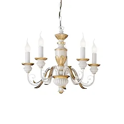Lysekrone FIRENZE SP5, 5-flammer, E14, Antik hvid