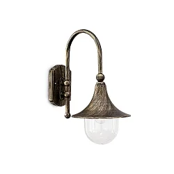 Udendørslampe CIMA AP1 Væglampe, E27, sort/guld