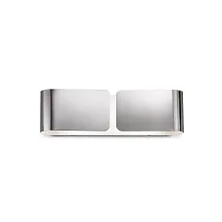 Væglampe CLIP AP2 SMALL ARGENTO, 2-flammer, E27, chrom