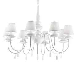 Lysekrone BLANCHE SP8, 8-flammer, E14, hvid