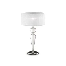 Bordlampe DUCHESSA TL1 BIG, E27, gennemsigtig