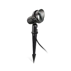 Outdoor Earthspike luminaire TERRA SMALL, IP65, GU10, adjustable, aluminium, black