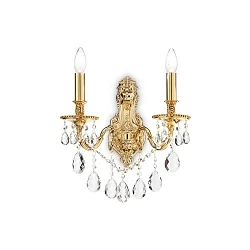 Væglampe GIOCONDA AP2, 2-flammer, E14, guld