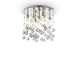 Loftlampe MOONLIGHT PL8, 8-flammer, G9, 40W, chrom