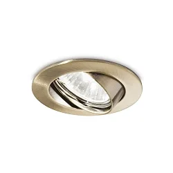 Indbygningslampe SWING svingbar GU10 IP20, bruneret
