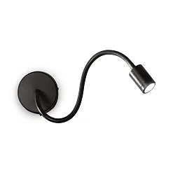 LED Vægspot FOCUS AP1, 1x 3W, Loftspot, sort