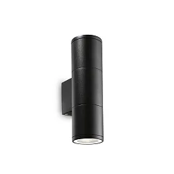 Udendørslampe GUN AP2 SMALL Væglampe, 2-flammer, GU10, 35W, sort