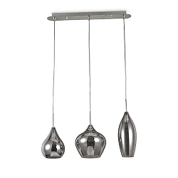 Pendel SOFT SB3, 3-flammer, G9, 40W, røget glas
