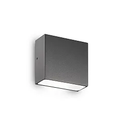 Udendørs wall luminaire TETRIS-1 G9 IP44, antracit, mat, pulverlakeret, gennemsigtig