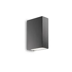 Udendørs wall luminaire TETRIS-2 G9 IP44, antracit, mat, pulverlakeret, gennemsigtig