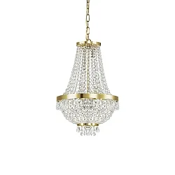 Lysekrone CAESAR SP6, 6-flammer, G9, 40W, guld