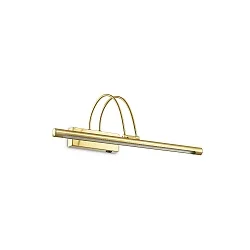 Spejllampe BOW svingbar, med afbryder IP20, messing børstet