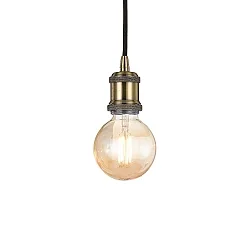 Pendel FRIDA E27 IP20, sort, bruneret