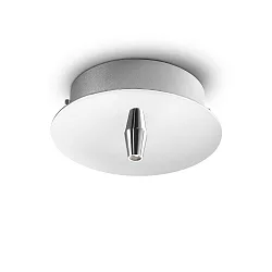 Loftroset til Pendellamper, 1 gange, rund, chrom