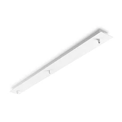 Loftroset til Pendellamper, 3 gange, lang, hvid