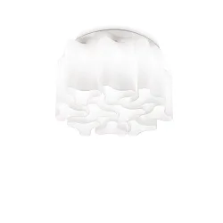 Loftlampe COMPO 10-flammer E27 IP20, hvid, hvid mat