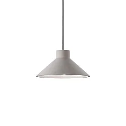 Pendel OIL-6 E27 IP20, sort, beton grå
