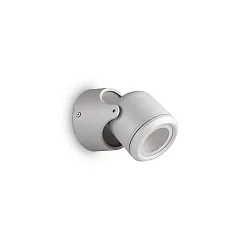 Udendørs wall luminaire XENO AP1 1-flamme, svingbar GU10 IP44, grå, mat, gennemsigtig