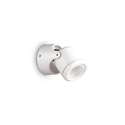 Udendørs wall luminaire XENO AP1 1-flamme, svingbar GU10 IP44, gennemsigtig, hvid mat