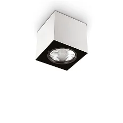 Loftlampe MOOD SQUARE QPAR111 svingbar GU10 IP20, stål, hvid