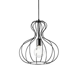 Pendant luminaire AMPOLLA 1, SLIM FIT, shade Ø 35cm / H 38cm, E27, adjustable height
