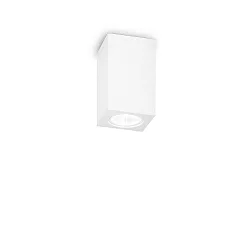 Downlight TOWER SQUARE overmalbar GU10 IP20, hvid, overmalbar