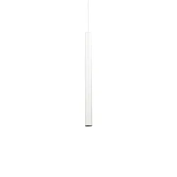 LED pendant luminaire ULTRATHIN ROUND, lenght 40cm / Ø 3cm, 11.5W 3000K 1000lm, polished chrome