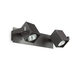 Væg- og Loftlampe MOUSE 2-flammer, svingbar, drejelig GU10 IP20, sort