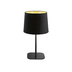 Bordlampe NORDIK E27 IP20, guld, sort mat