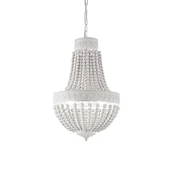 Lysekrone MONET 6-flammer E14 IP20, hvid