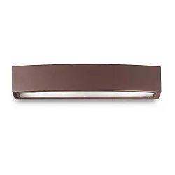 Outdoor wall luminaire ANDROMEDA, IP54, Up/Down, 45cm, 2 flames, E27, coffee brown
