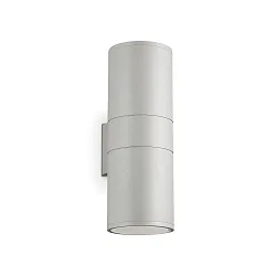 Outdoor wall luminaire GUN BIG, Up/Down, IP54, 2x E27, aluminium, grey