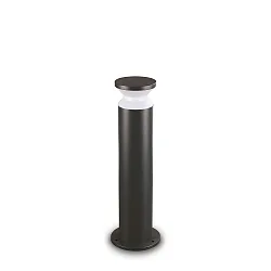 Udendørs stativlampe TORRE BIG E27 IP44, opal, sort mat, pulverlakeret