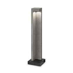 Udendørs stativlampe TITANO BIG IP55, grå, meleret, sort mat