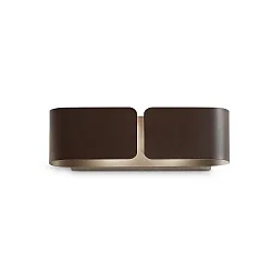 Væglampe CLIP SMALL 2-flammer E27 IP20, corten