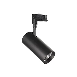 LED 3-phase track spot SMILE  CRi >80, UGR <19, 30W_CRi >80, 3000K 50°, black