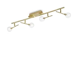 Væg- og Loftlampe MARACAS 4-flammer G4 IP20, klar, messing børstet
