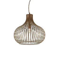 Pendant luminaire ONION MEDIUM, Ø 47cm, E27 max. 60W, metallic brwon