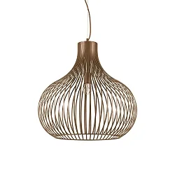 Pendant luminaire ONION BIG, Ø 59.5cm, E27 max. 60W, metallic brwon