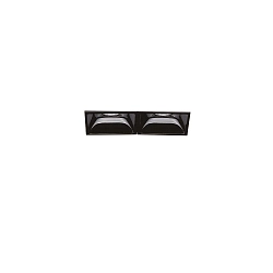 Indbygget downlight LIKA FI TRIMLESS D07 2-flammer, skylle, on/off, UGR < 16 IP20, blank, sort 