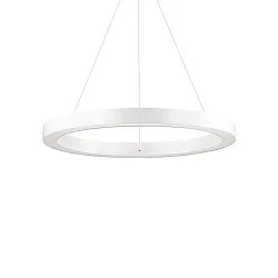 LED pendant luminaire ORACLE ROUND, Ø 60cm, 39W 3000K 2500lm, white