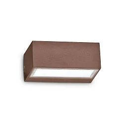 Udendørs wall luminaire TWIN BIG G9 IP44, kaffebrun